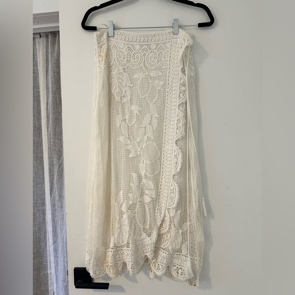 Farm Rio Lace Wrap Skirt